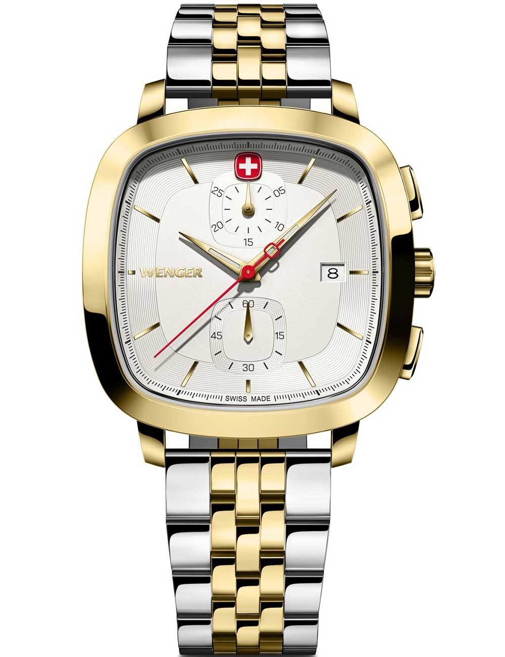 orologio uomo Wenger 01.1933.107 Mens Watch Vintage Classic Chronograph 40mm 5ATM