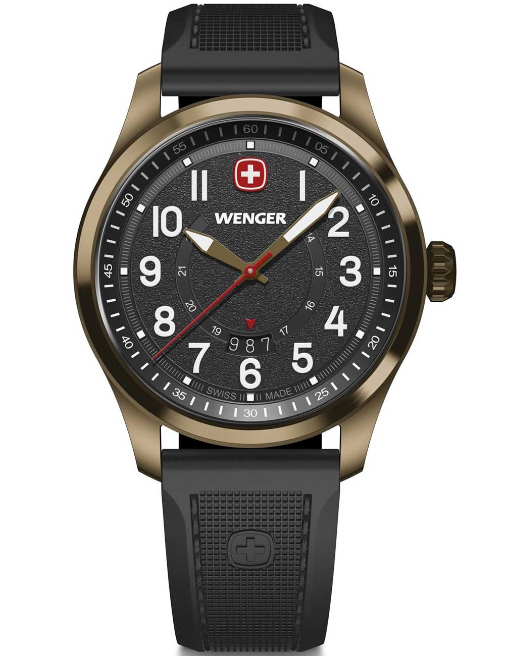 orologio uomo Wenger 01.0541.125 Mens Watch Terragraph 43mm 10ATM