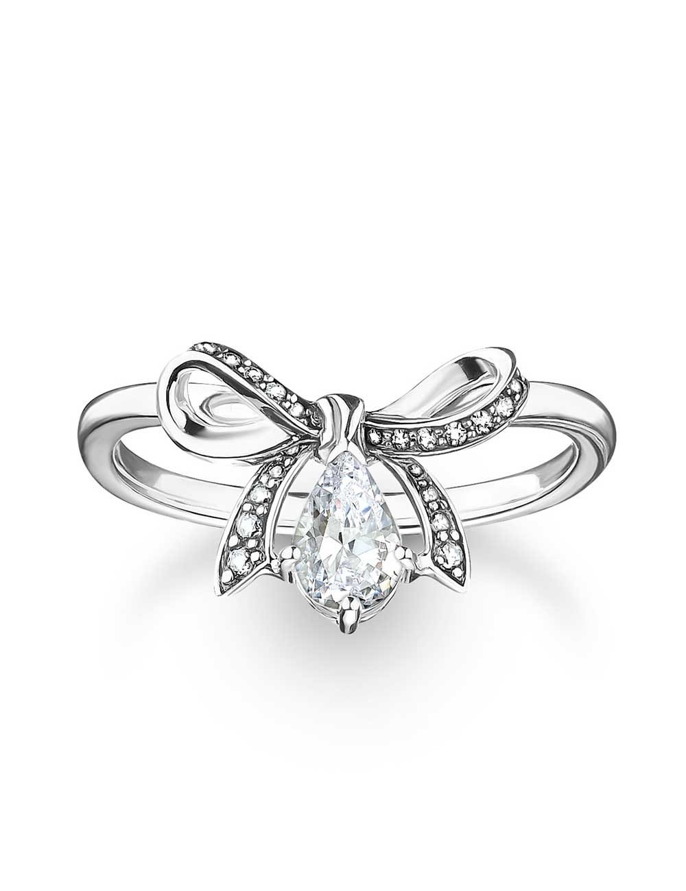 anello donna Thomas Sabo TR2481-643-14-56 Silver Ring With Bow Ladies