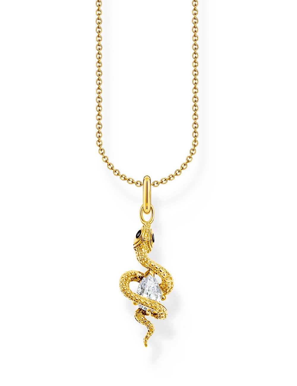 collana donna Thomas Sabo KE2300-565-14-L45V Gold-plated Necklace With Tempting Romance Snake Pendant Ladies