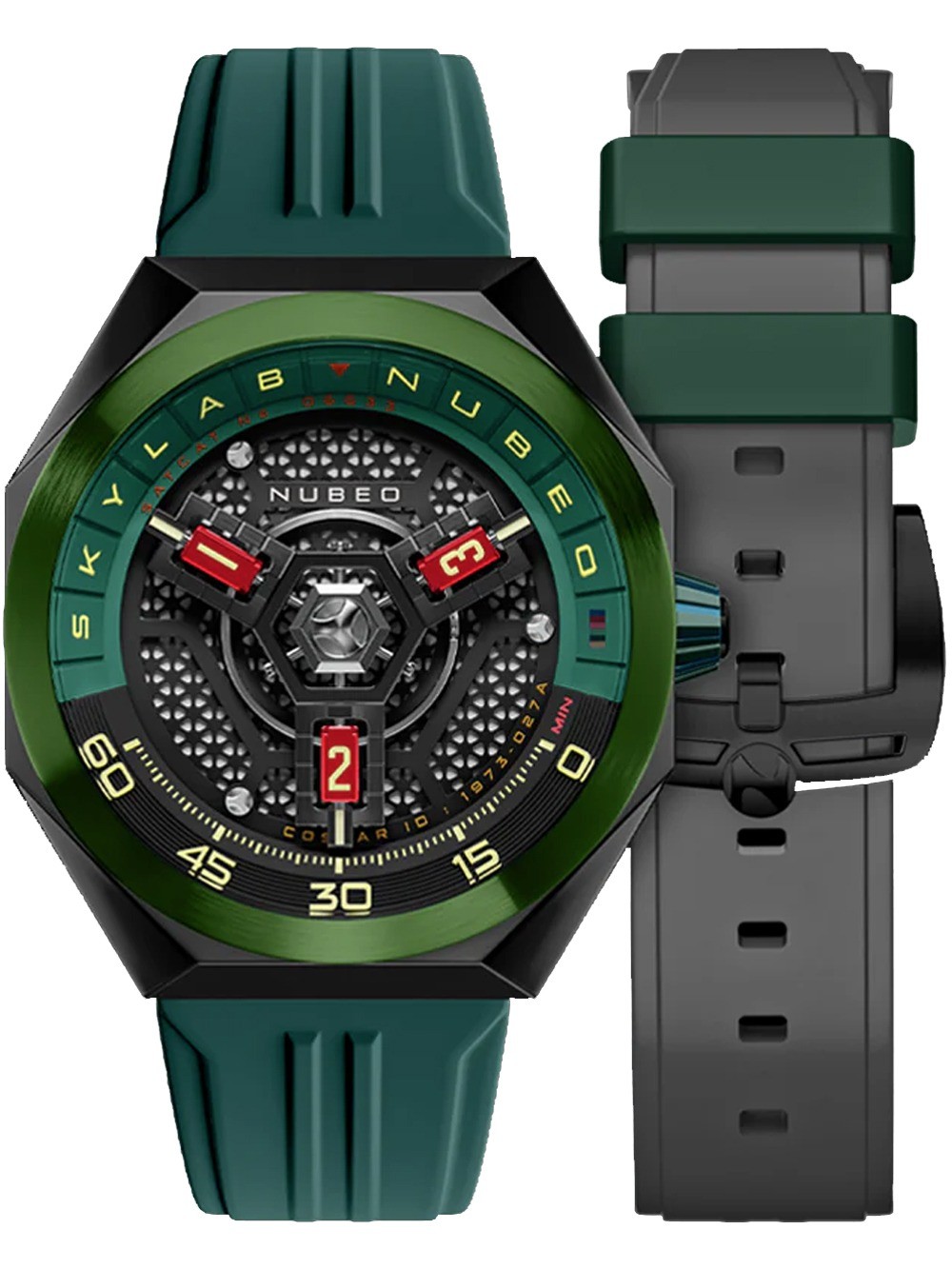 orologio uomo Nubeo NB-6083-09 Mens Watch Skylab Automatic Limited 48mm 10ATM