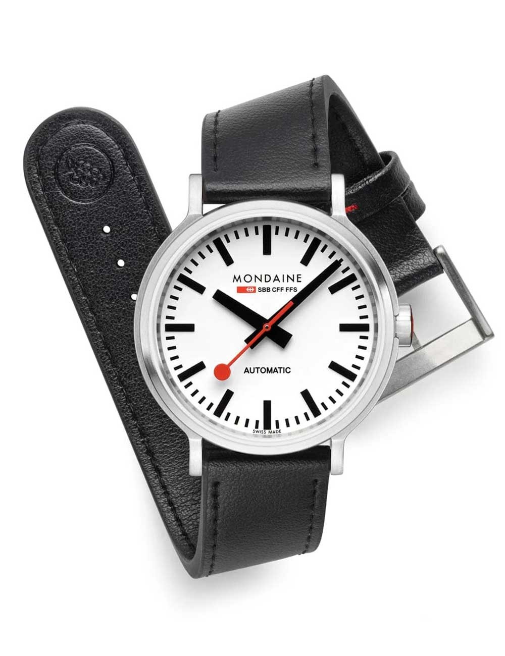 orologio uomo Mondaine MST.4161B.LBV Mens Watch SBB Original Automatic 41mm 3ATM