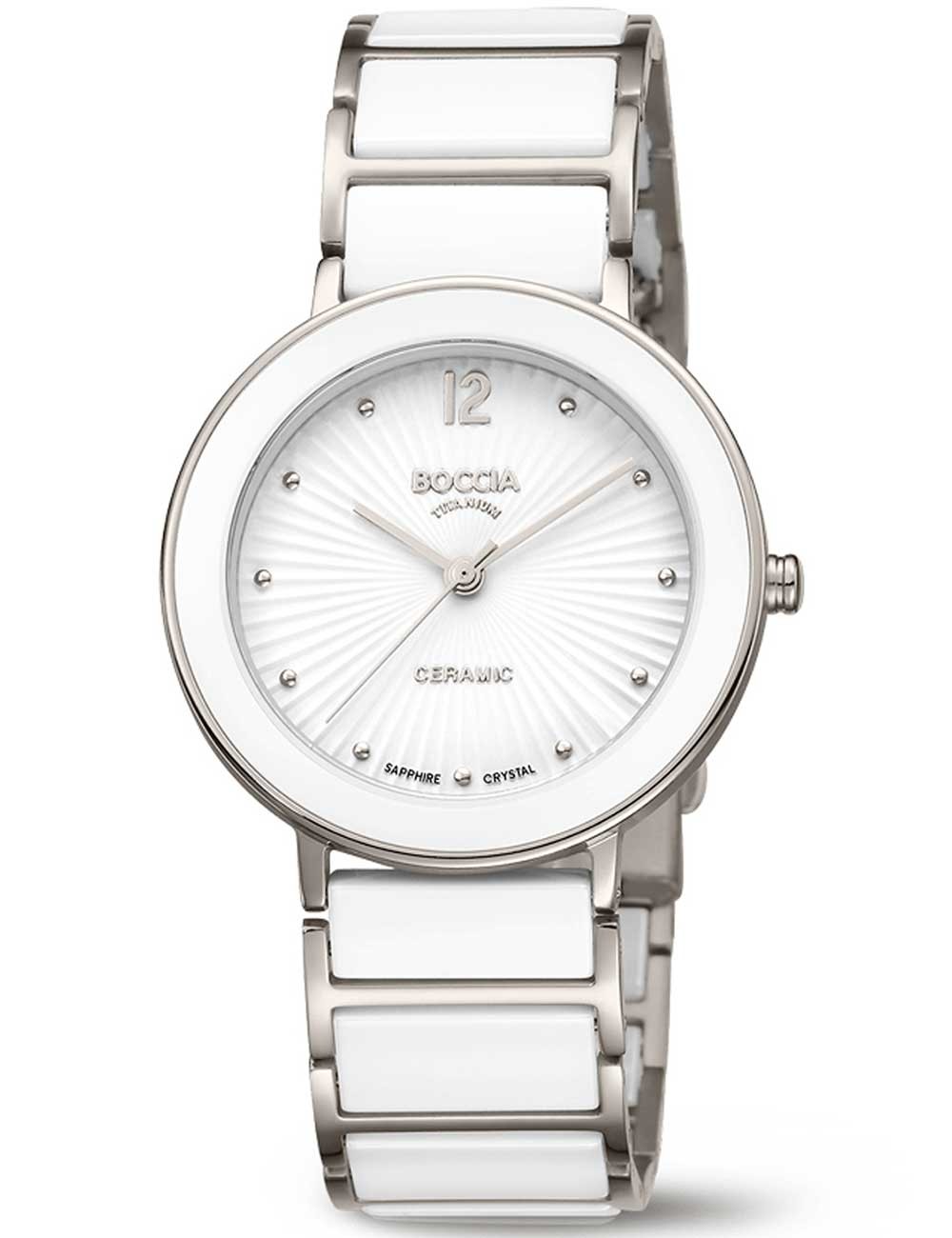 orologio donna Boccia 3331-04 Ladies Watch Titanium Keramik Sapphire crystal 34mm 5ATM