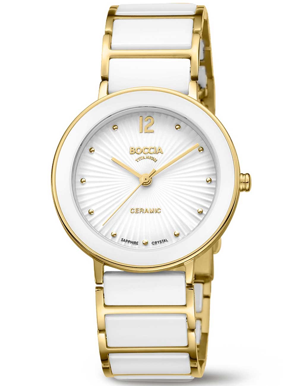 orologio donna Boccia 3331-05 Ladies Watch Titanium Keramik Sapphire crystal 34mm 5ATM