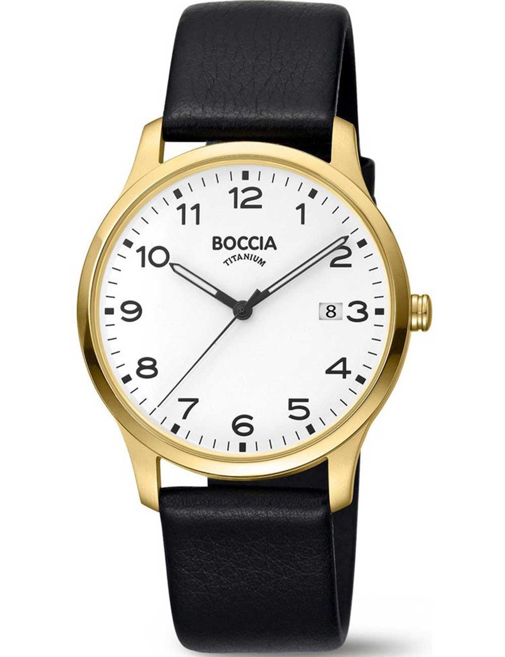 orologio uomo Boccia 3620-08 Mens Watch Titanium 39mm 5ATM
