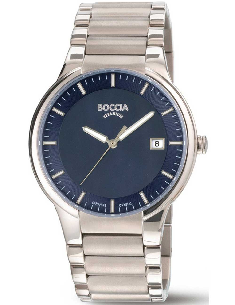 orologio uomo Boccia 3629-03 Mens Watch Titanium Sapphire crystal 39mm 5ATM