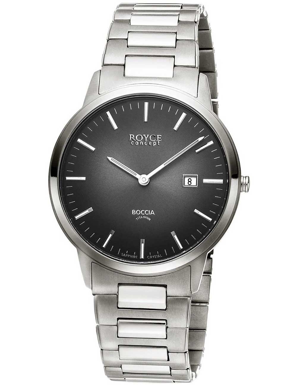 orologio uomo Boccia 3658-04 Mens Watch Titanium Sapphire crystal 39mm 5ATM