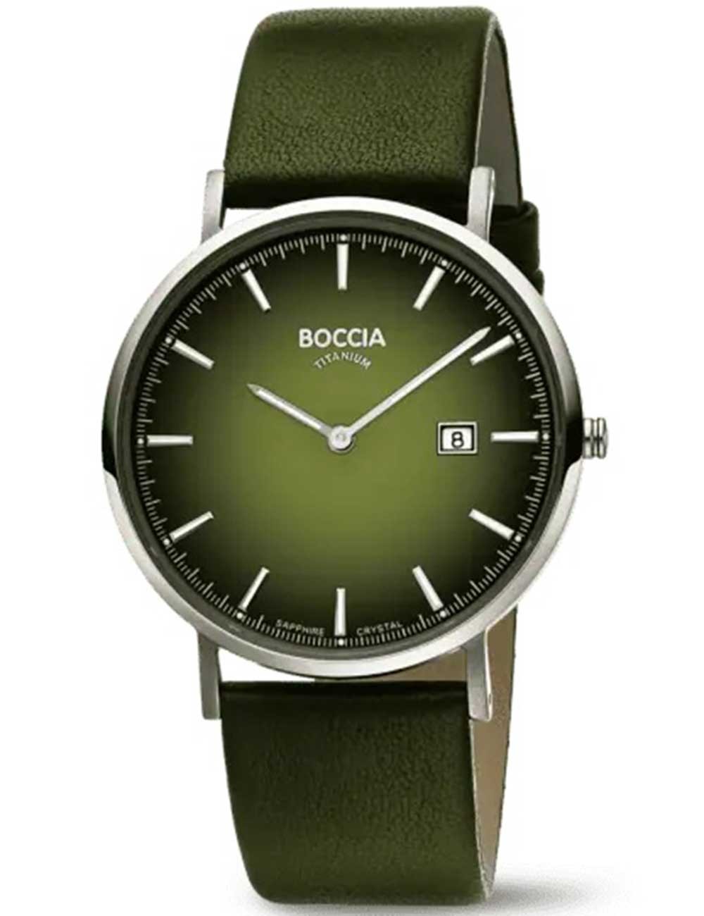 orologio uomo Boccia 3648-03 Mens Watch Titanium Sapphire crystal 39mm 3ATM