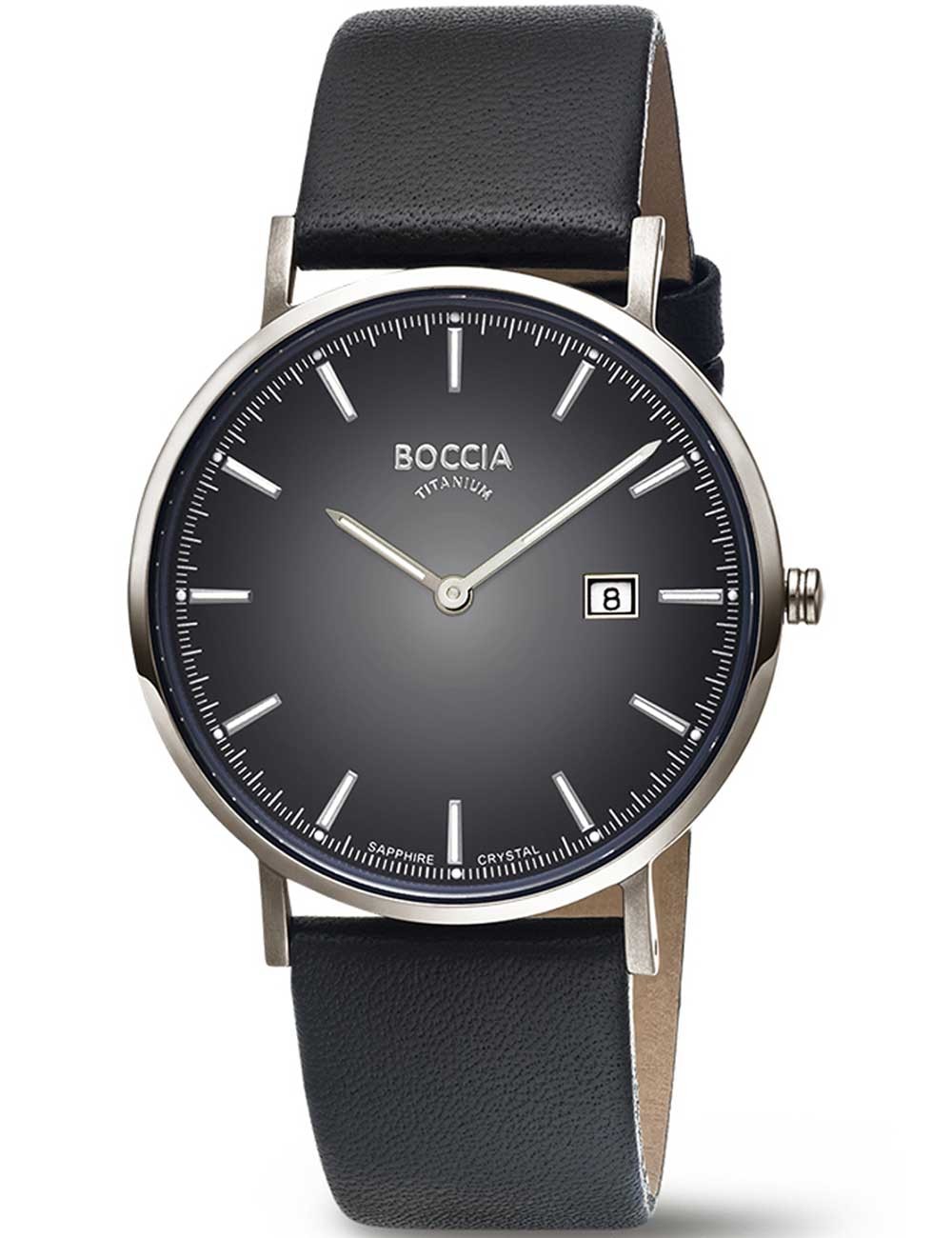 orologio uomo Boccia 3648-04 Mens Watch Titanium Sapphire crystal 39mm 3ATM