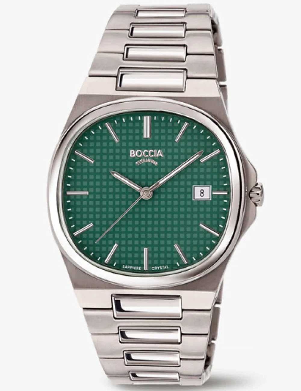 orologio uomo Boccia 3657-03 Mens Watch Titanium Sapphire crystal 39mm 5ATM