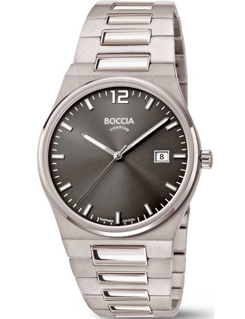 orologio uomo Boccia 3661-02 Mens Watch Titanium Sapphire crystal 39mm 5ATM
