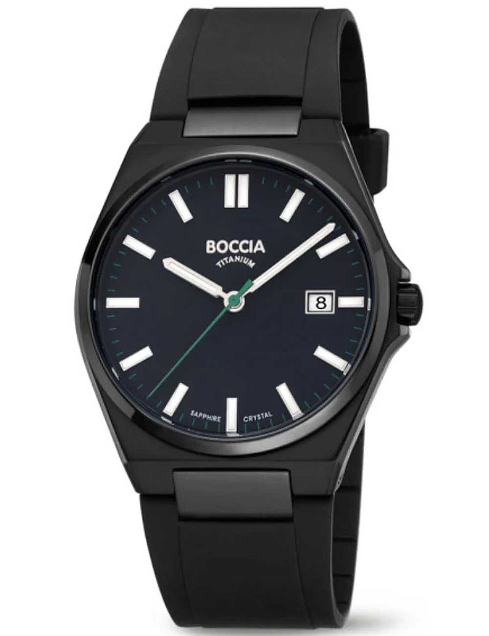 orologio uomo Boccia 3667-04 Mens Watch Titanium Sapphire crystal 39mm 5ATM