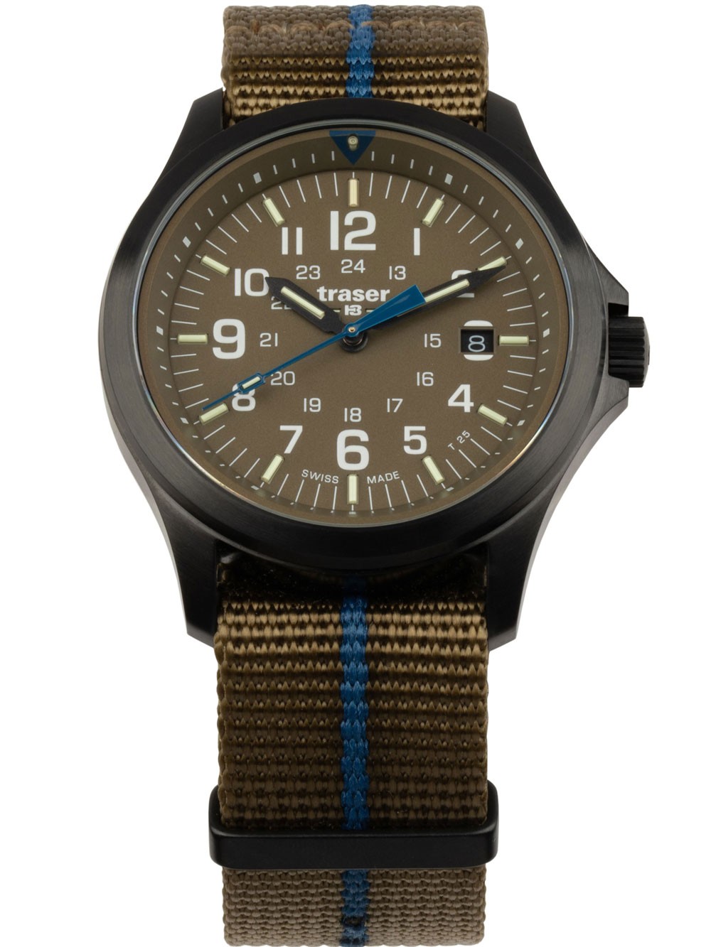 orologio uomo Traser H3 111074 Mens Watch P67 Officer Pro Khaki 42mm 10ATM