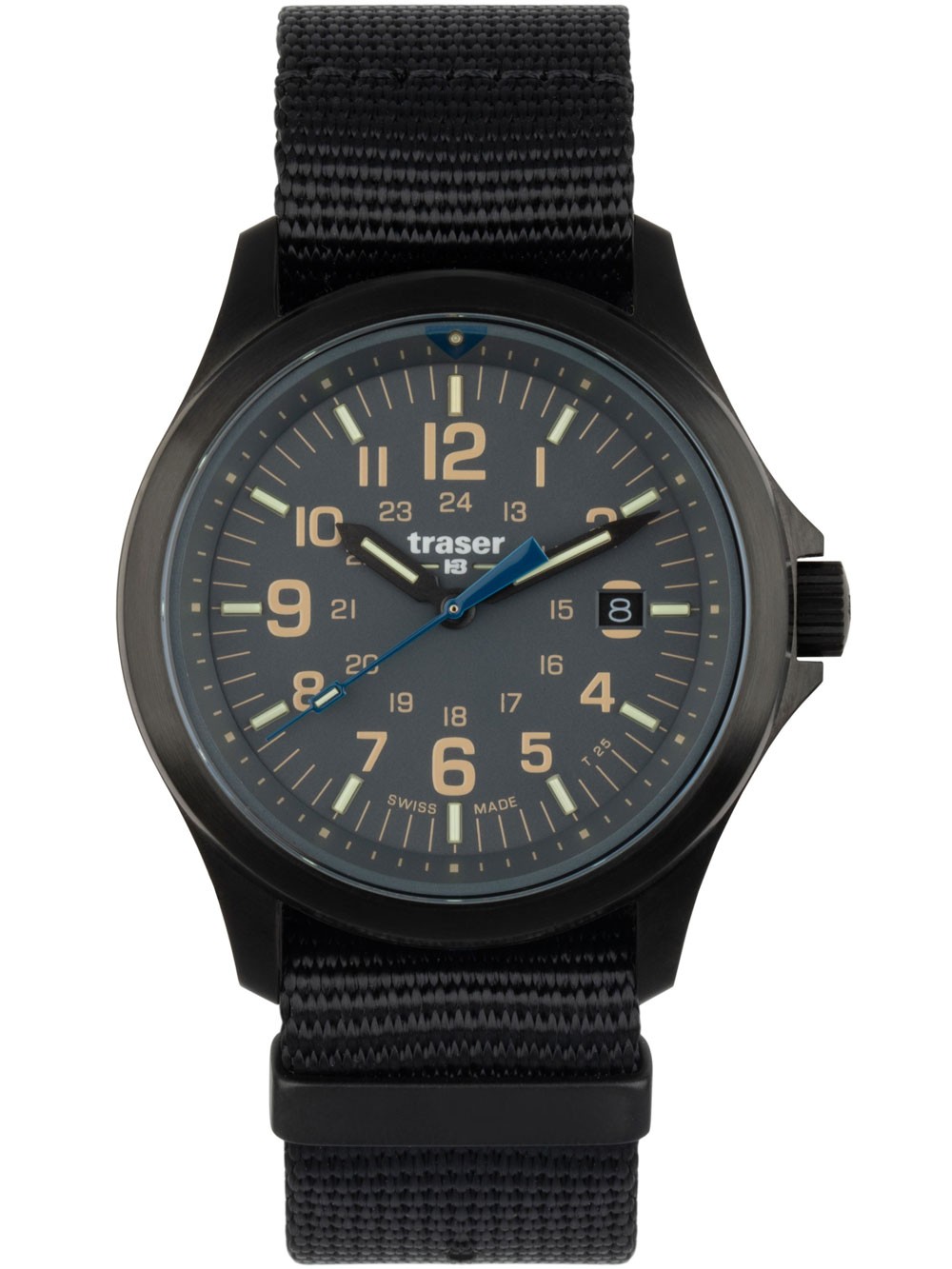 orologio uomo Traser H3 111072 Mens Watch P67 Officer Pro Grey 42mm 10ATM