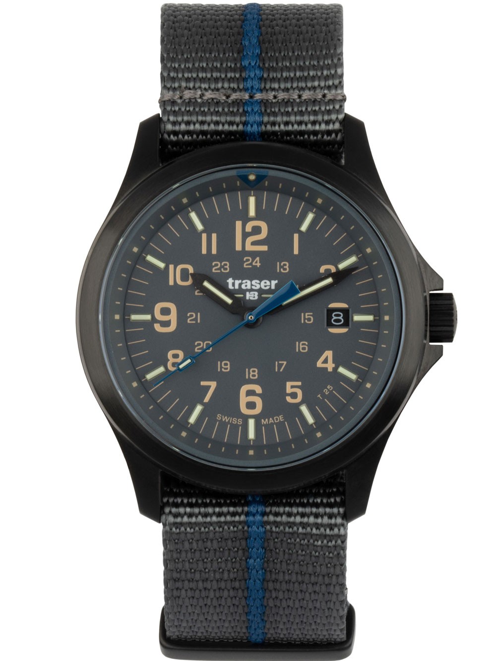 orologio uomo Traser H3 111071 Mens Watch P67 Officer Pro Grey 42mm 10ATM