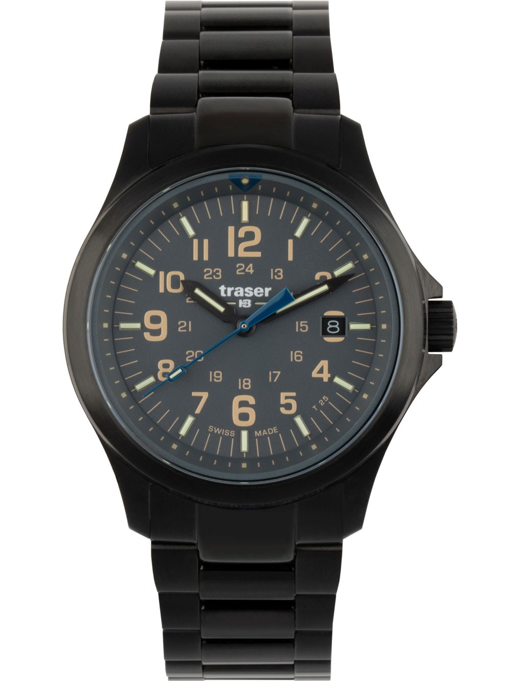 orologio uomo Traser H3 111073 Mens Watch P67 Officer Pro Grey 42mm 10ATM