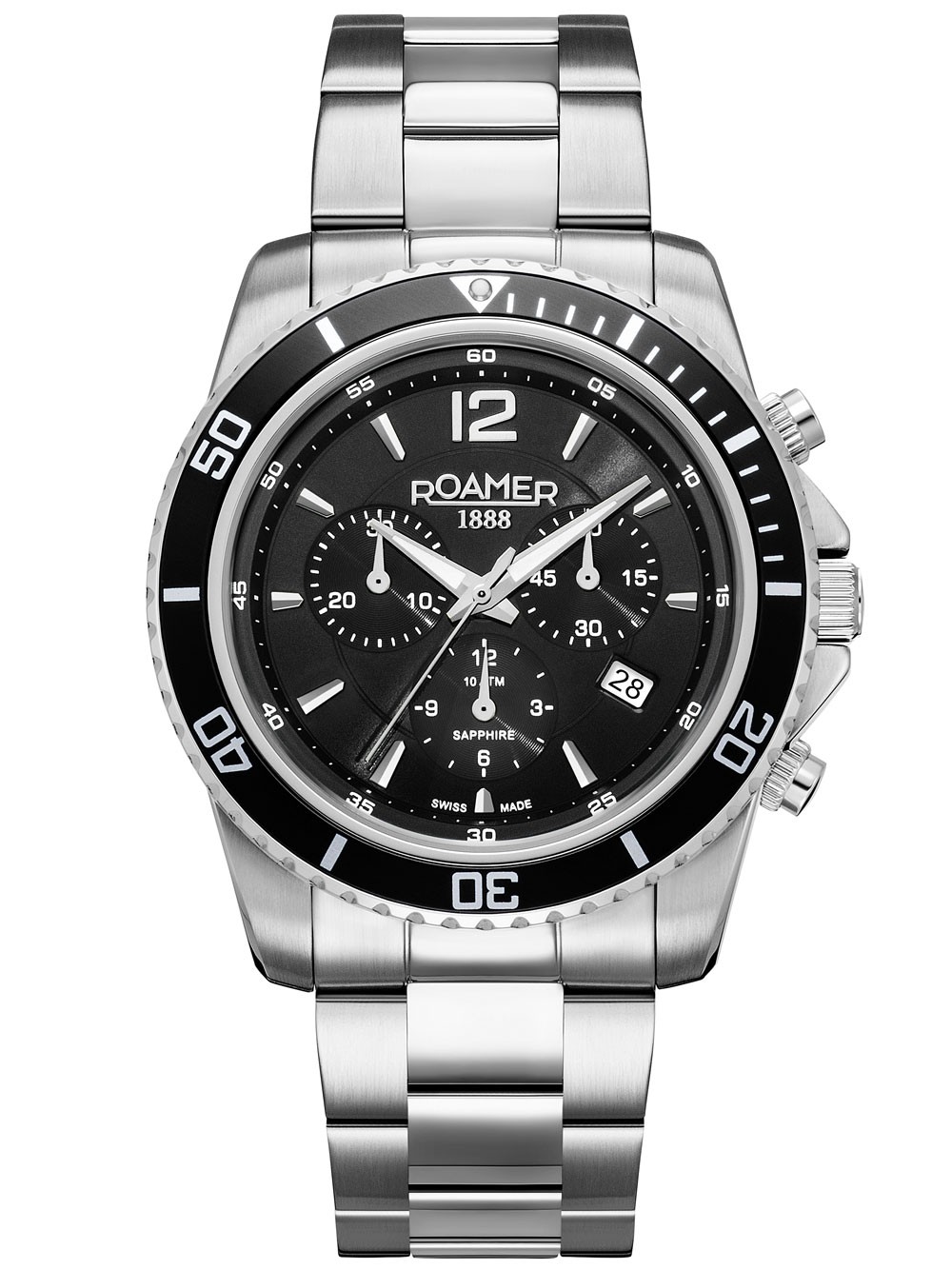 orologio uomo Roamer 862837 41 55 20 Mens Watch Nautic Chrono 100 Chronograph 43mm 10ATM