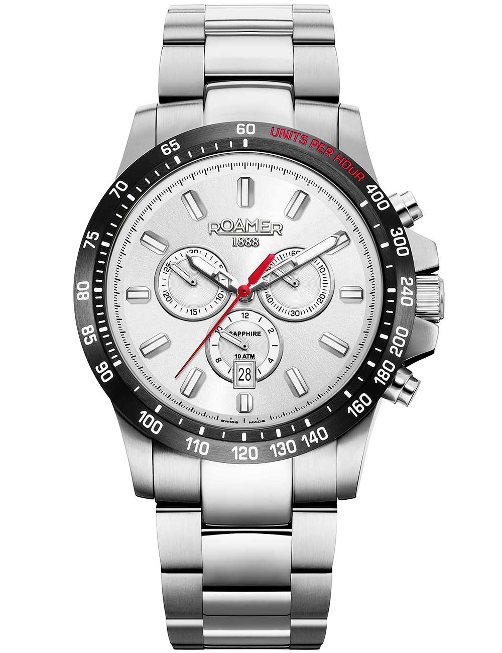 orologio uomo Roamer 861837 41 15 20 Mens Watch Rimini Chronograph 45mm 10ATM