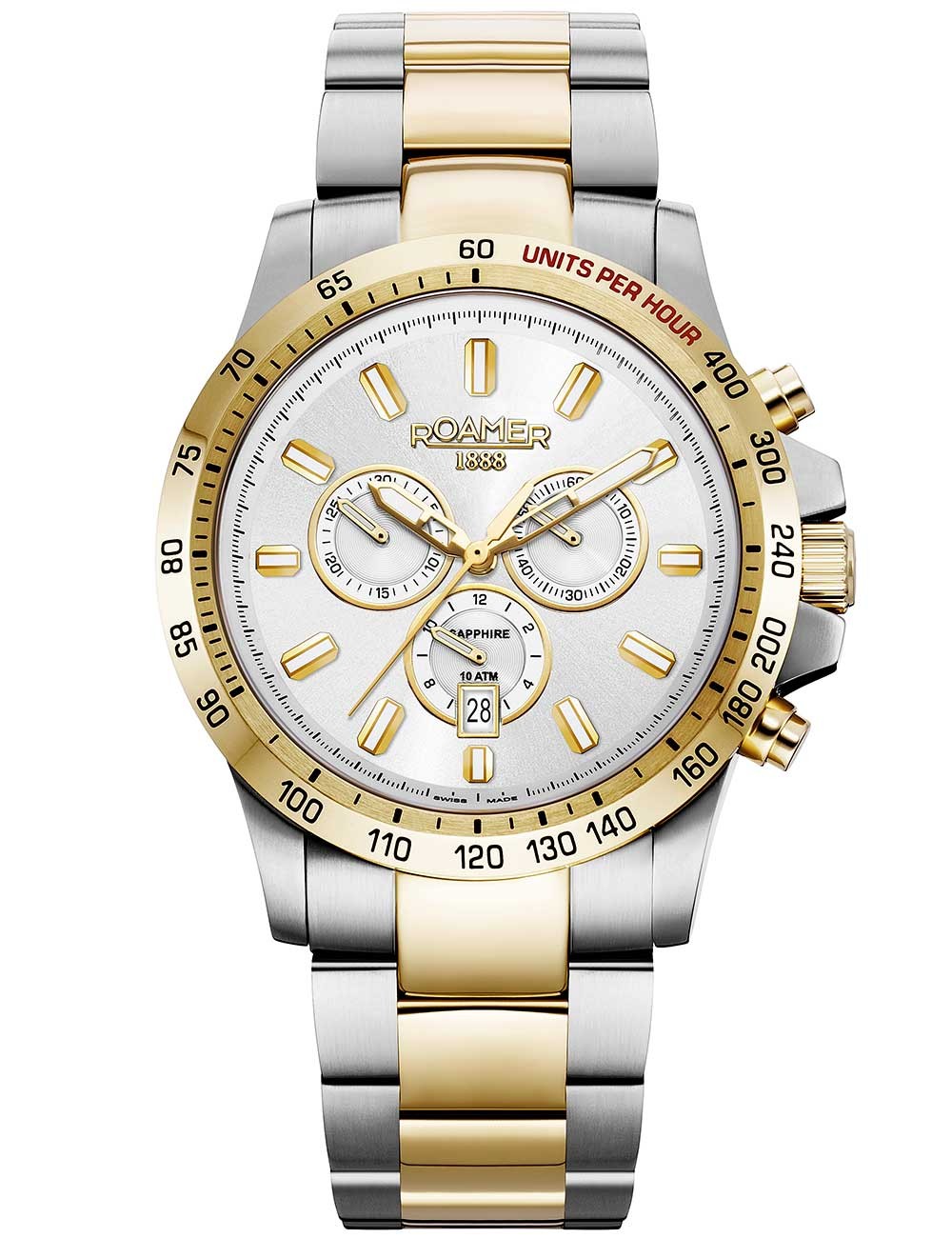 orologio uomo Roamer 861837 47 15 20 Mens Watch Rimini Chronograph 45mm 10ATM