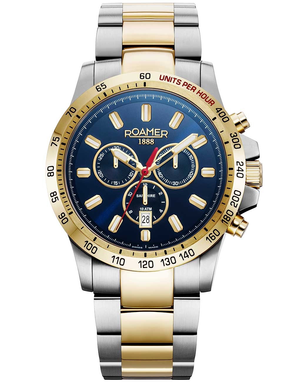orologio uomo Roamer 861837 47 45 20 Mens Watch Rimini Chronograph 45mm 10ATM
