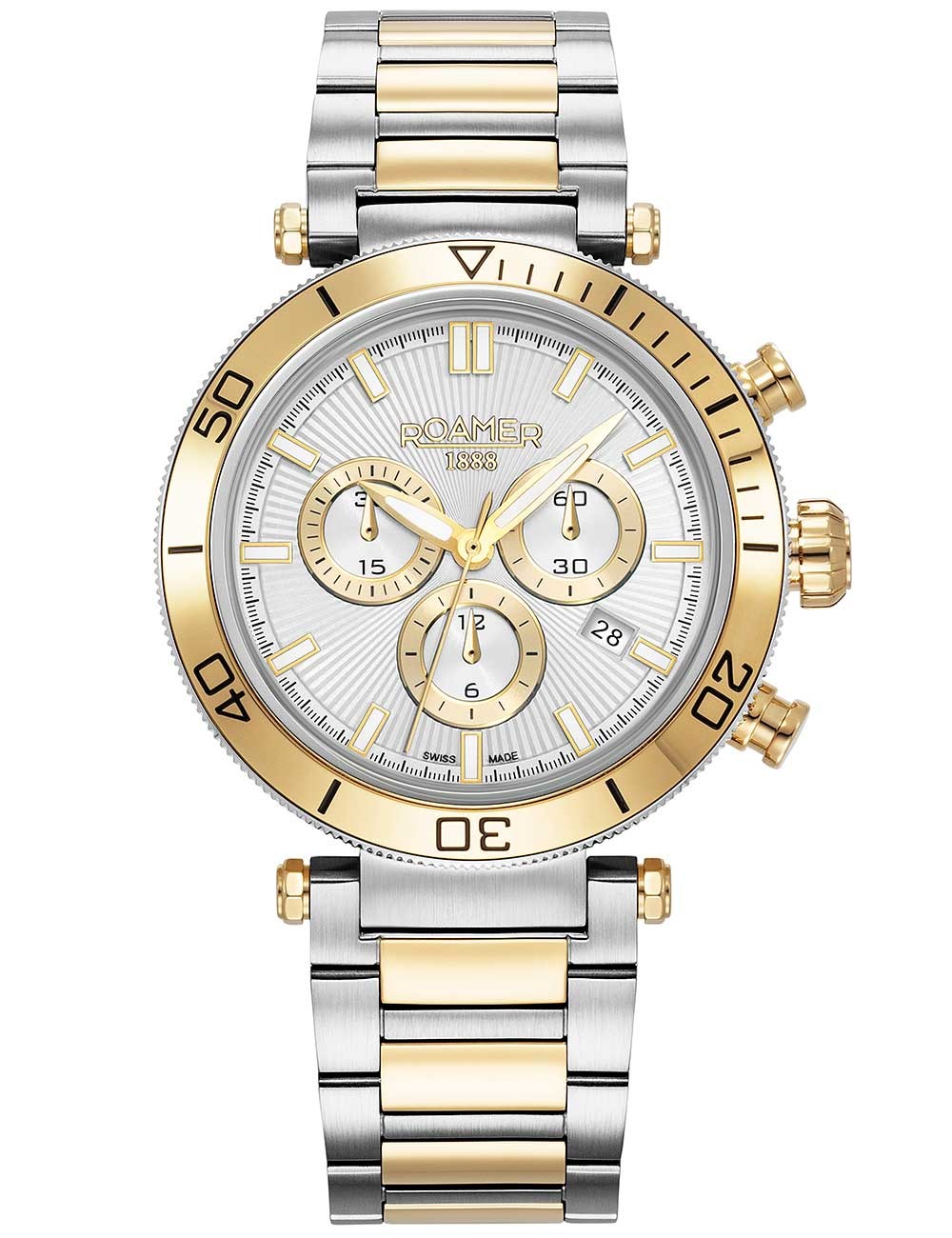 orologio uomo Roamer 994837 47 25 20 Mens Watch Toscana Chronograph 43mm 5ATM