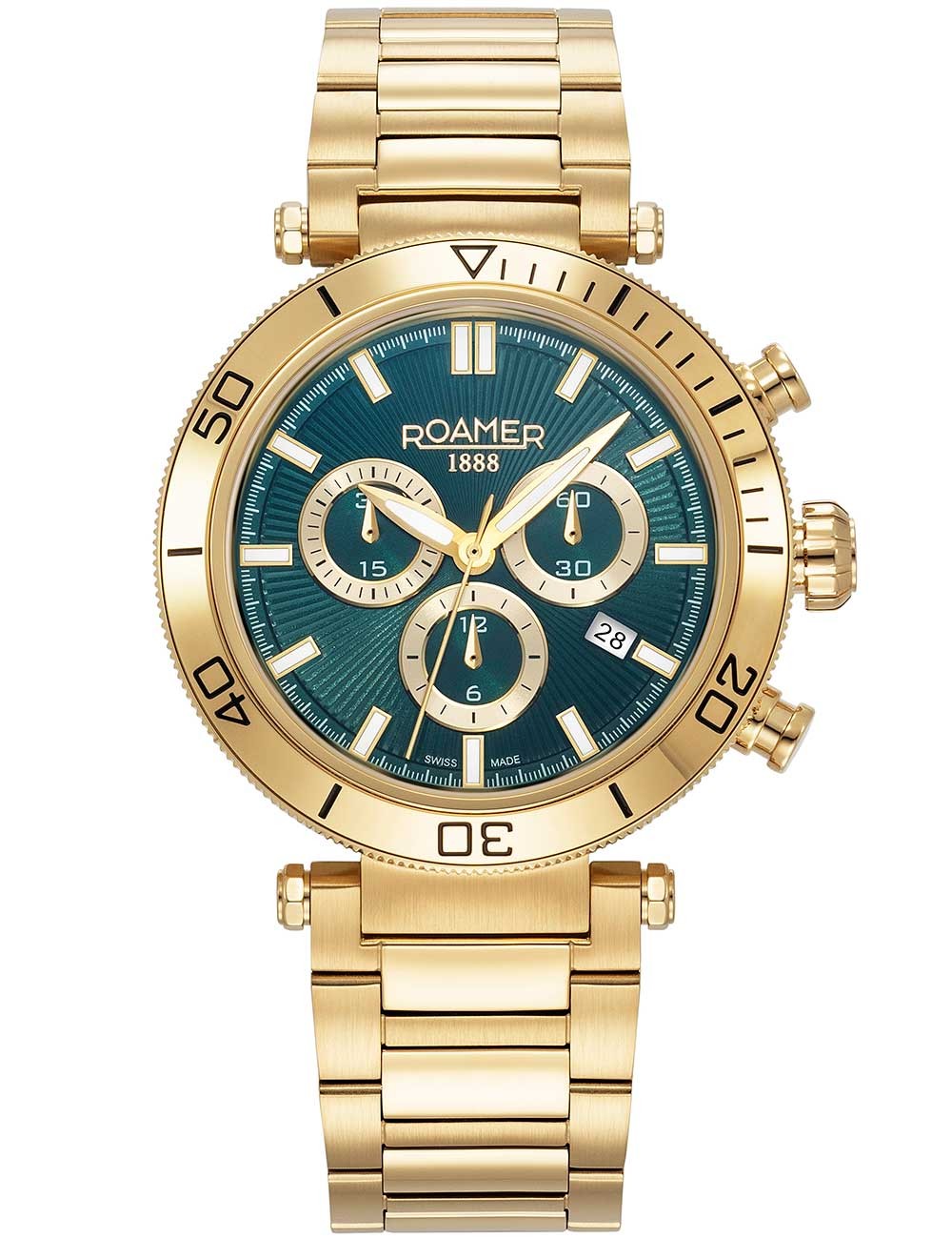orologio uomo Roamer 994837 48 75 20 Mens Watch Toscana Chronograph 43mm 5ATM