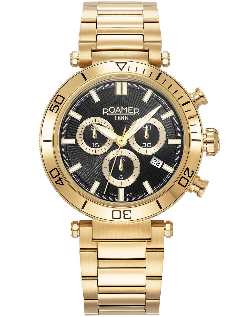 orologio uomo Roamer 994837 48 85 20 Mens Watch Toscana Chronograph 43mm 5ATM