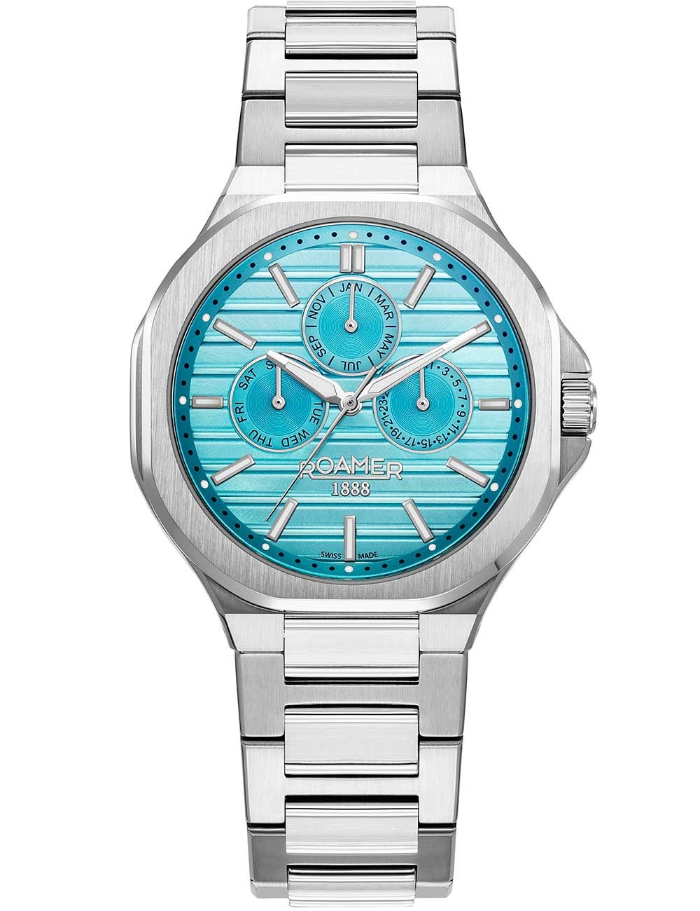 orologio uomo Roamer 995989 41 05 20 Mens Watch Spirit of Time full calendar 42mm 3ATM