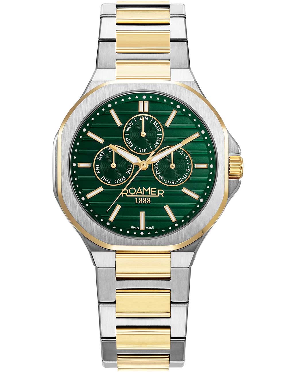 orologio uomo Roamer 995989 47 75 20 Mens Watch Spirit of Time full calendar 42mm 3ATM