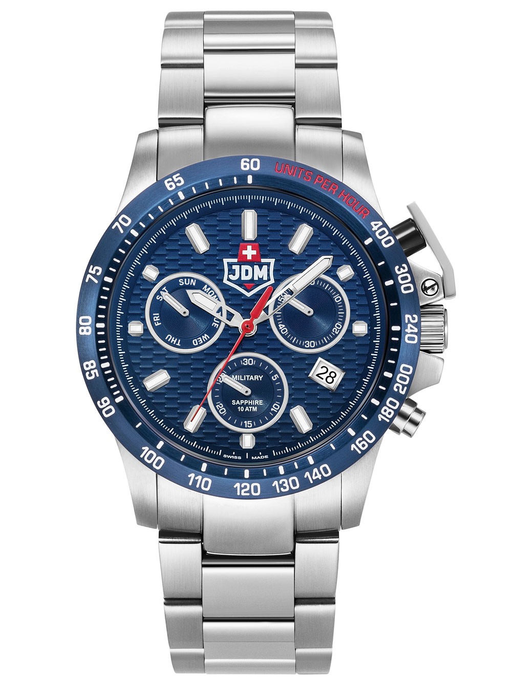 orologio uomo JDM Military JDM-WG017-02 Mens Watch Charlie ll Chronograph 45mm 10ATM
