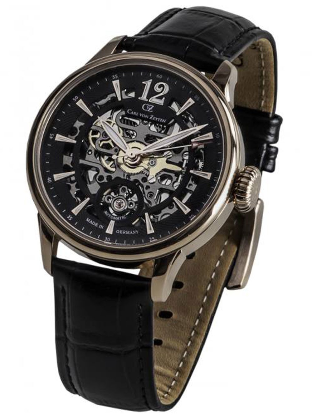orologio uomo Carl von Zeyten CVZ0051RBK Mens Watch Enz Automatic 40mm 5ATM