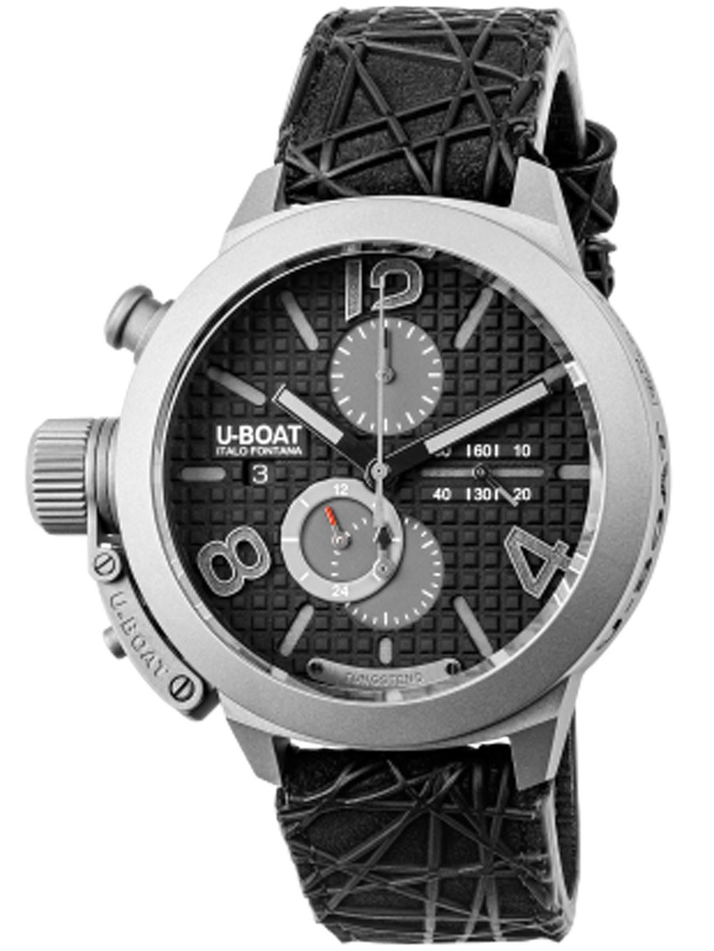 orologio uomo U-Boat 3004 Mens Watch Classico Titanium Black Automatic Chronograph 45mm 10ATM