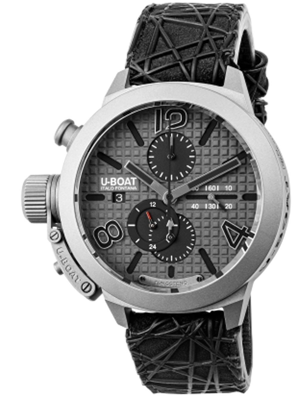 orologio uomo U-Boat 3002 Mens Watch Classico Titanium Grey Automatic Chronograph 45mm 10ATM