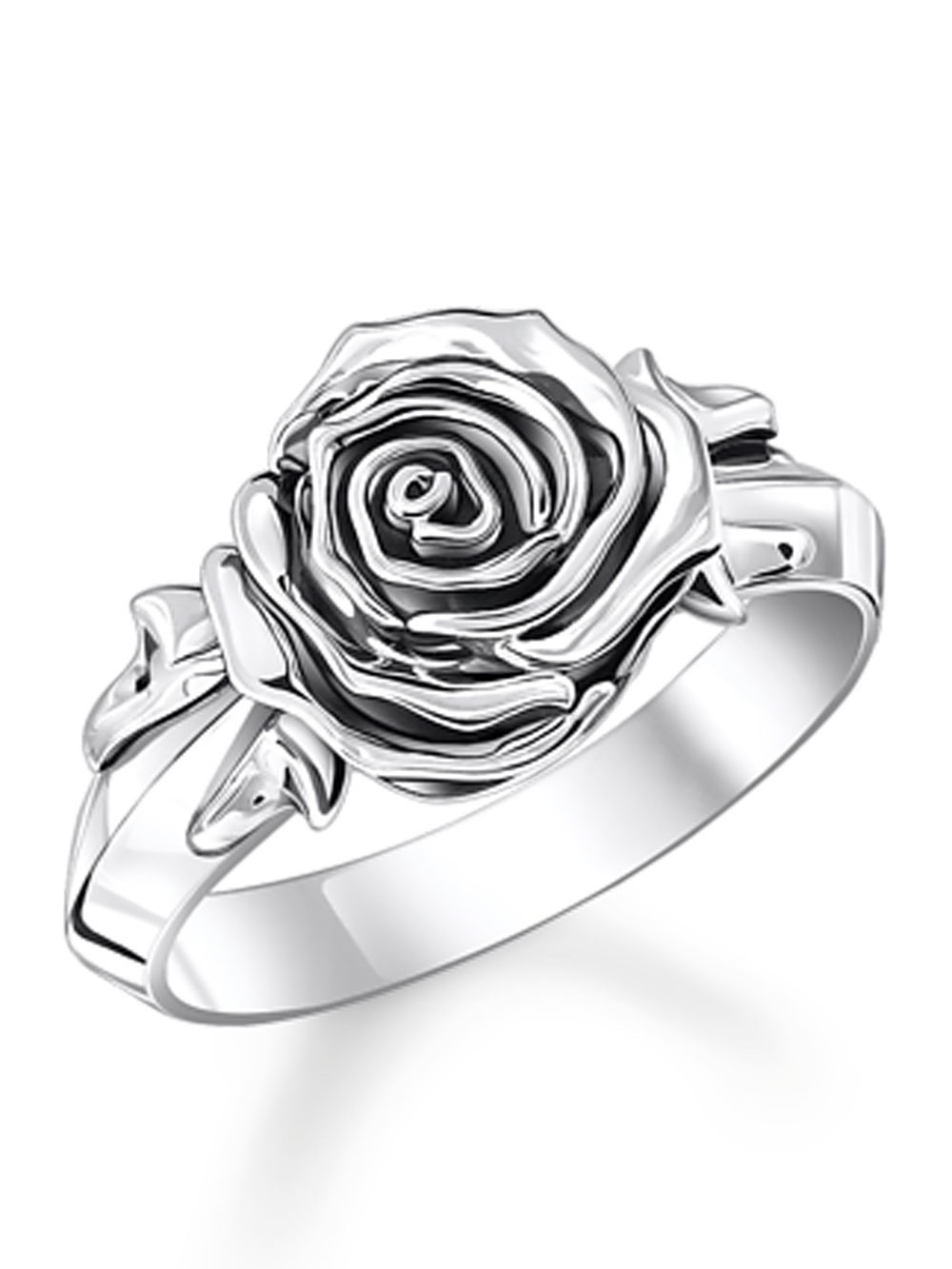 anello donna Thomas Sabo TR2487-637-21-56 ring midnight rose silver Ladies