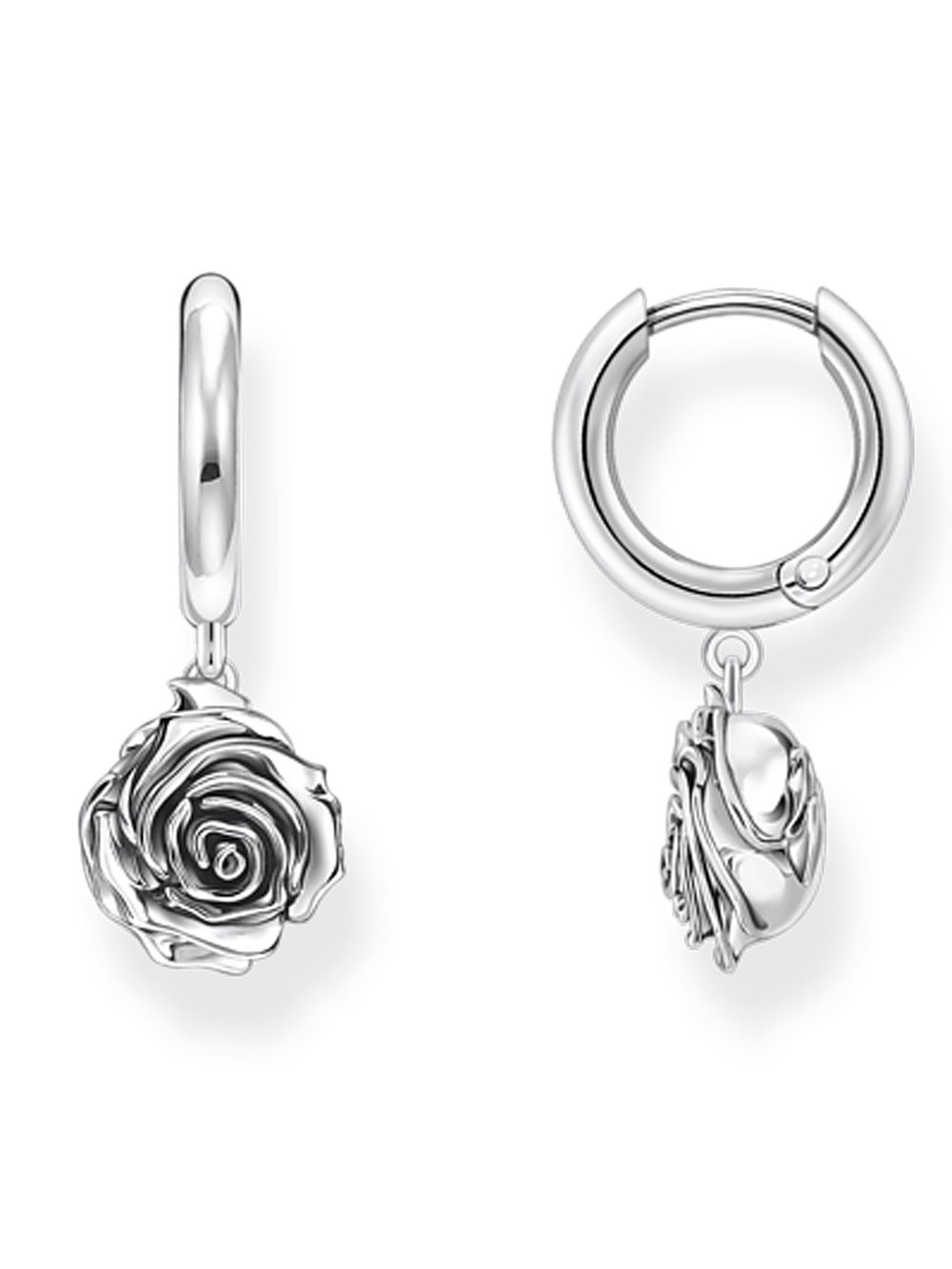 orecchini donna Thomas Sabo CR757-637-21 hoops midnight rose silver Ladies