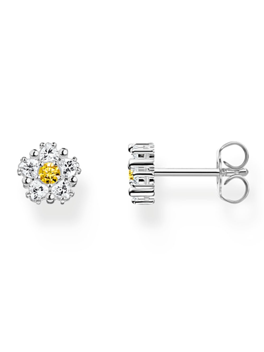 orecchini donna Thomas Sabo H2297-051-4 ear studs flower small silver Ladies