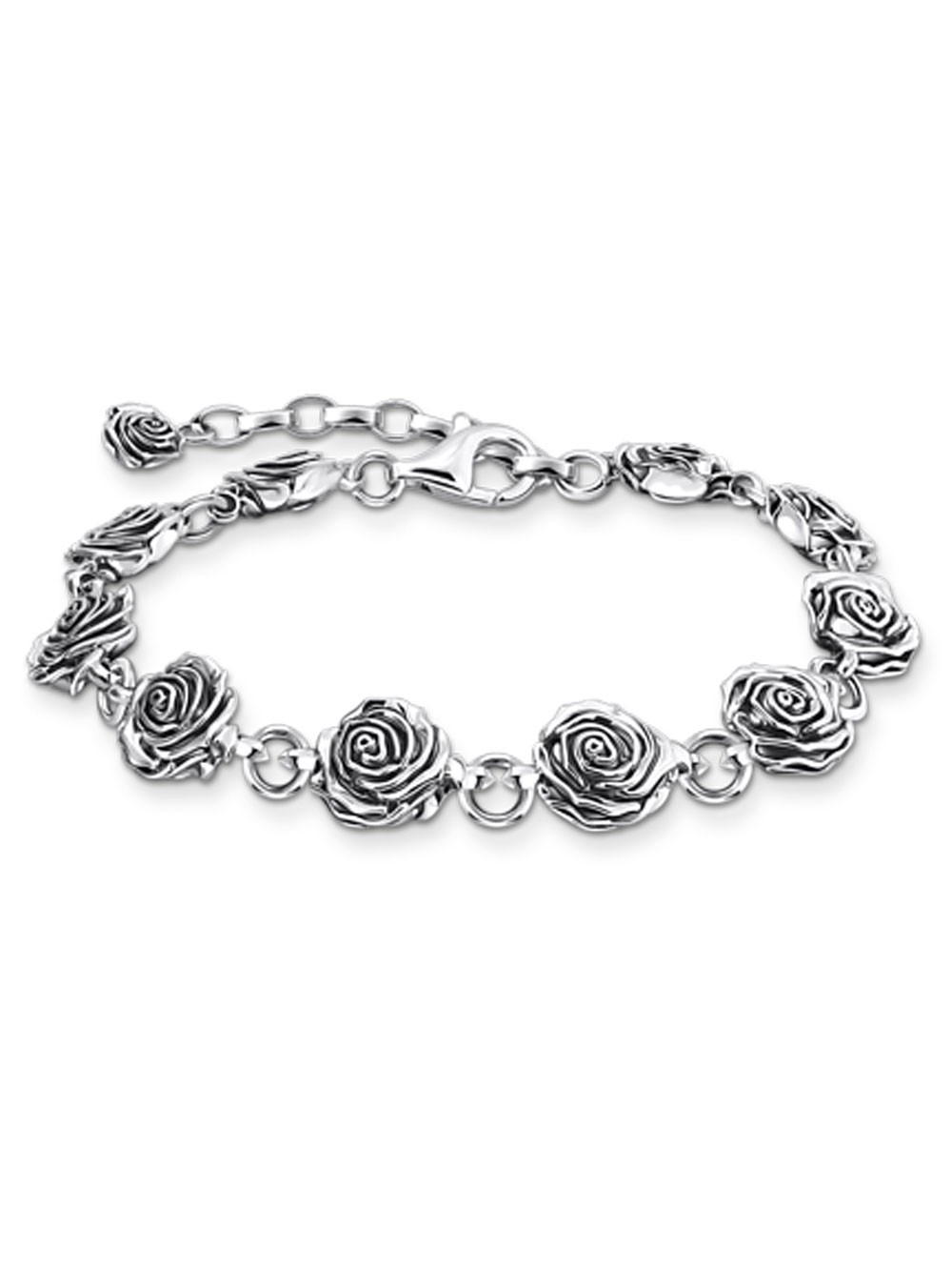 bracciale donna Thomas Sabo A2197-637-21-L19V bracelet midnight rose silver