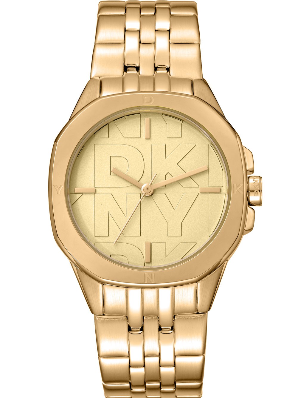 orologio donna DKNY DK1L012M0065 Ladies Watch Brooklyn Midi Gold 34MM 5ATM