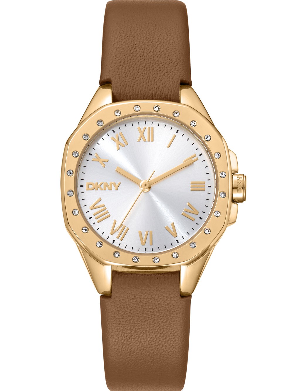 orologio donna DKNY DK1L013L0025 Ladies Watch Brooklyn Mini Light Brown 30mm 5ATM