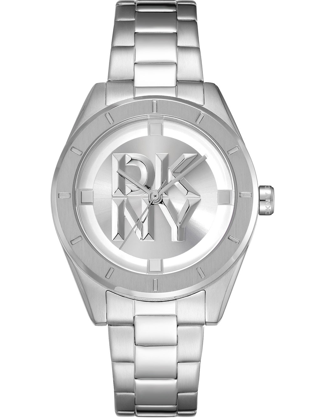 orologio donna DKNY DK1L016M0045 Ladies Watch Chambers Midi Silver 34mm 5ATM