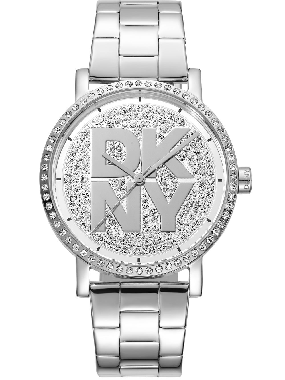 orologio donna DKNY DK1L035M0205 Ladies Watch Soho Logo Silver 36mm 5ATM