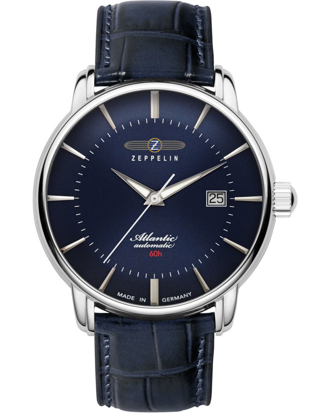 orologio uomo Zeppelin 8460-3 Mens Watch Atlantic Automatic 40mm 5ATM