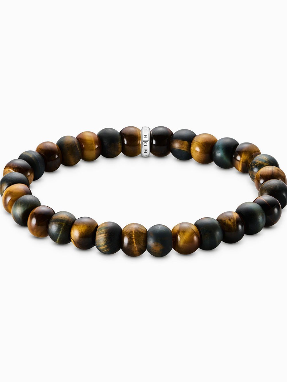 bracciale donna Thomas Sabo A2196-826-2-L19 Unisex Bracelet Tigerauge Goldbraun