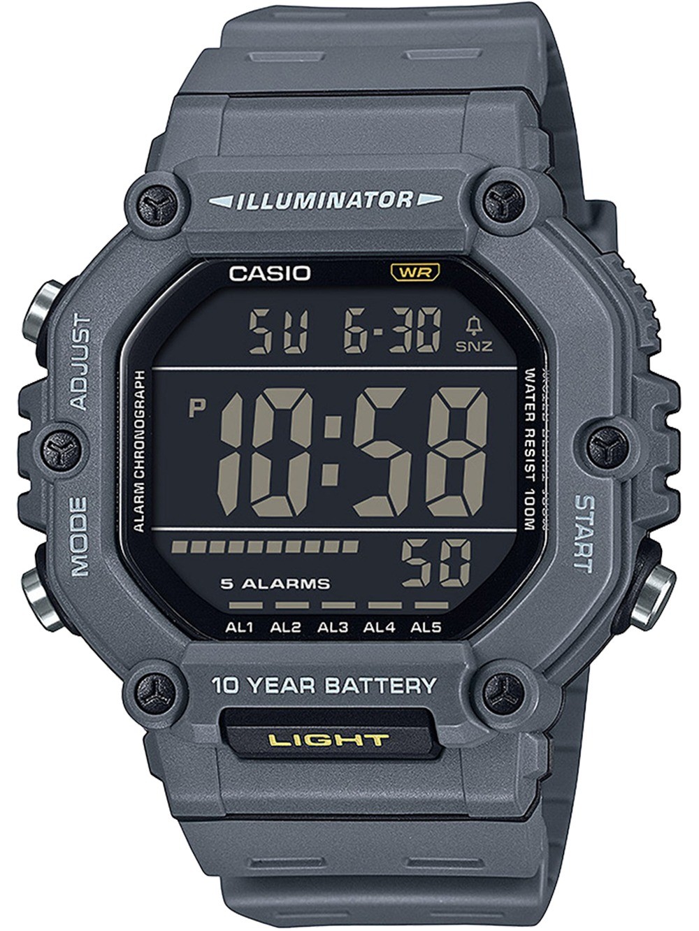 orologio uomo Casio AE-1600H-8BVEF Mens Watch Timeless Collection 50mm 10ATM