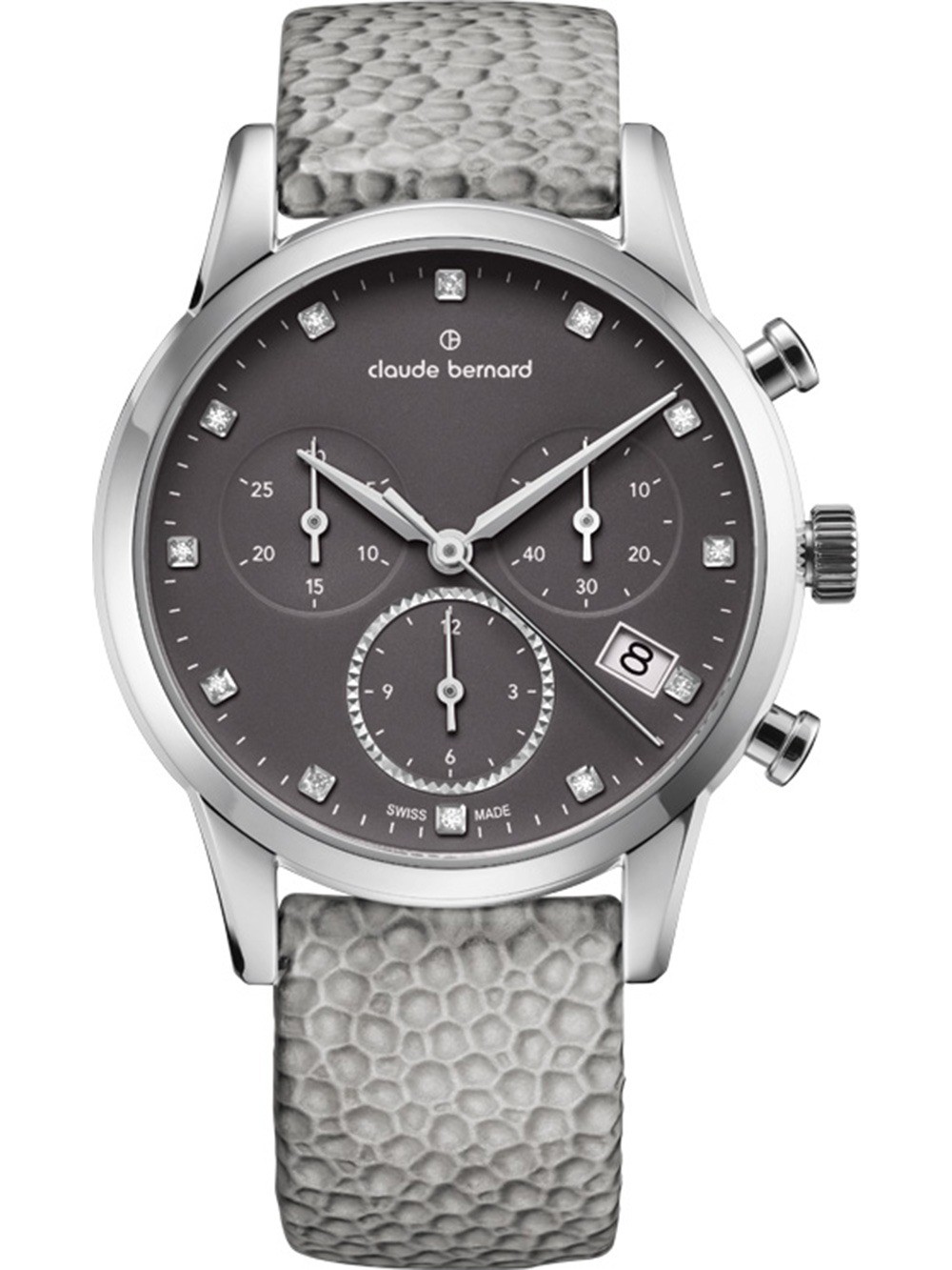 orologio donna Claude Bernard 10231-3-TAPN1 Ladies Watch Classic Chronograph 35mm 5ATM