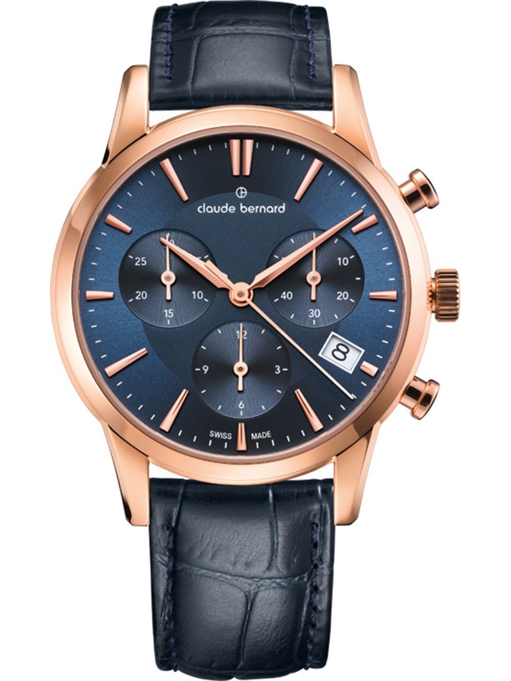orologio donna Claude Bernard 10231-37R-BUIR Ladies Watch Classic Chronograph 35mm 5ATM