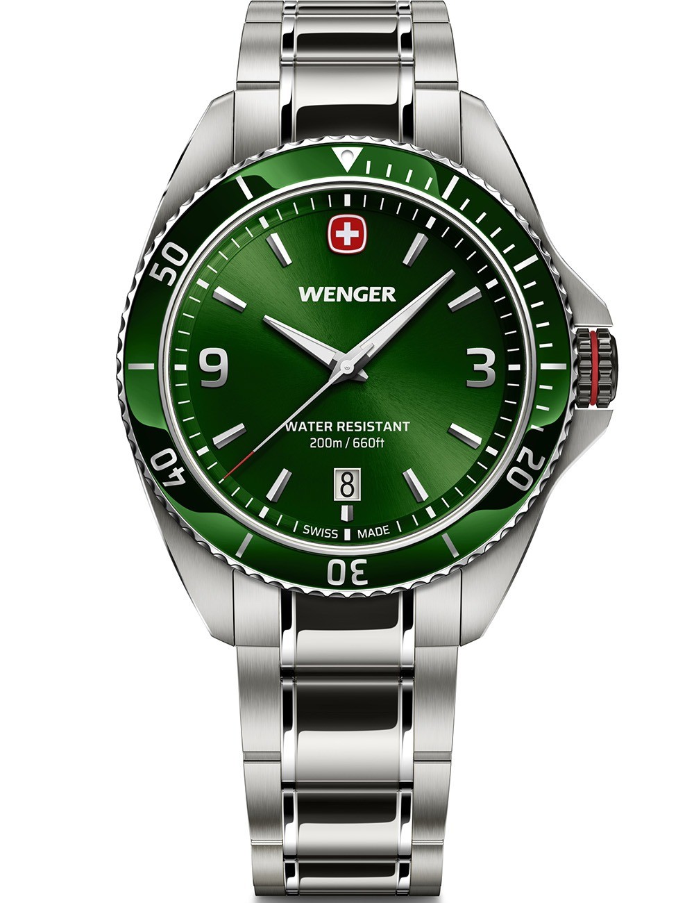 orologio uomo Wenger 01.2031.102 Mens watch Ececutive 40mm 20ATM
