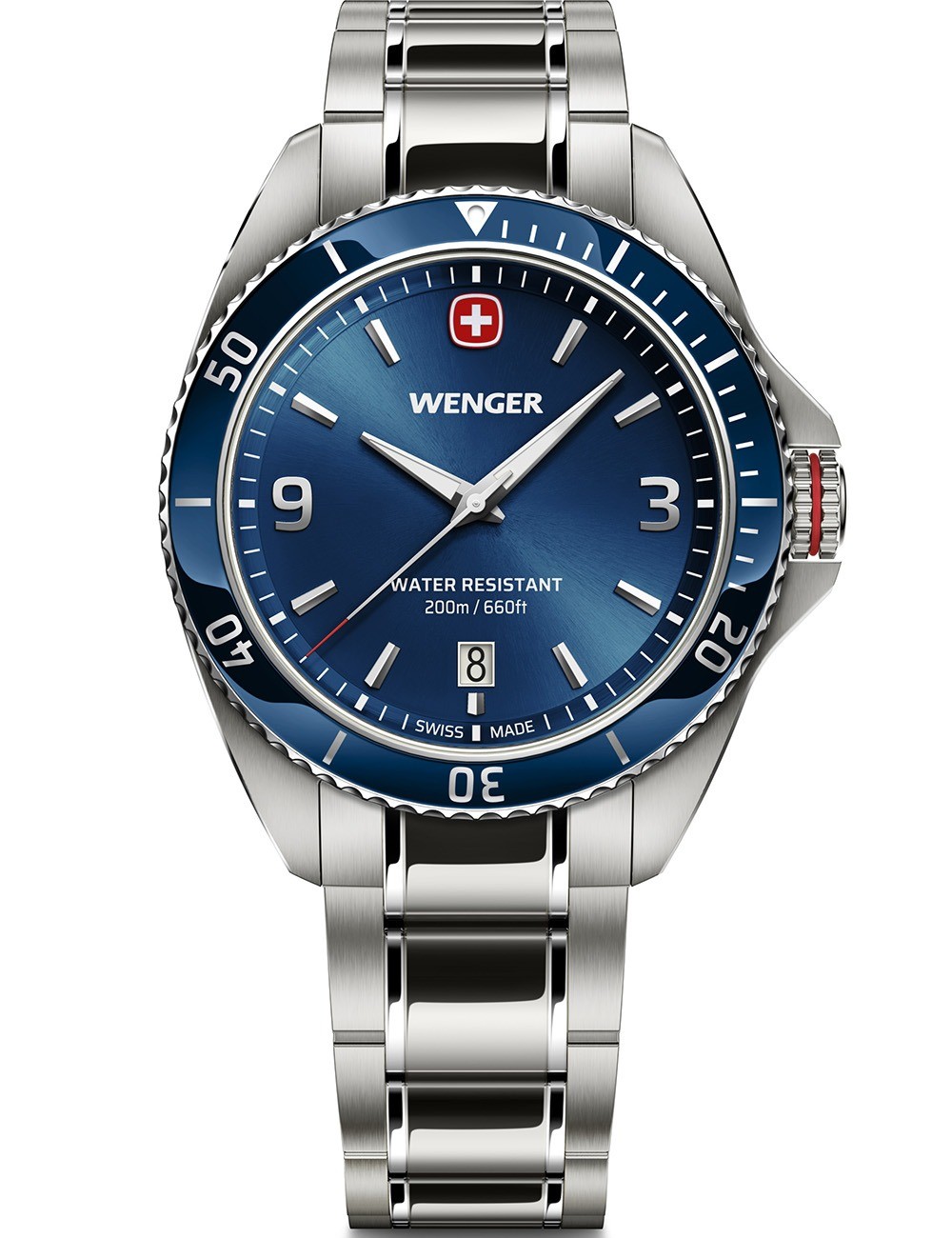 orologio uomo Wenger 01.2031.103 Mens watch Ececutive 40mm 20ATM