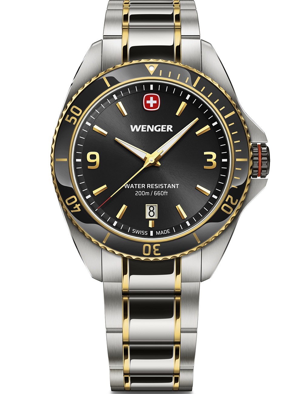 orologio uomo Wenger 01.2031.104 Mens watch Ececutive 40mm 20ATM