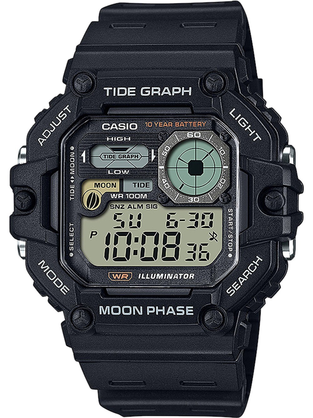 orologio uomo Casio WS-1700H-1AVEF Mens watch Timeless collection 49mm 10ATM